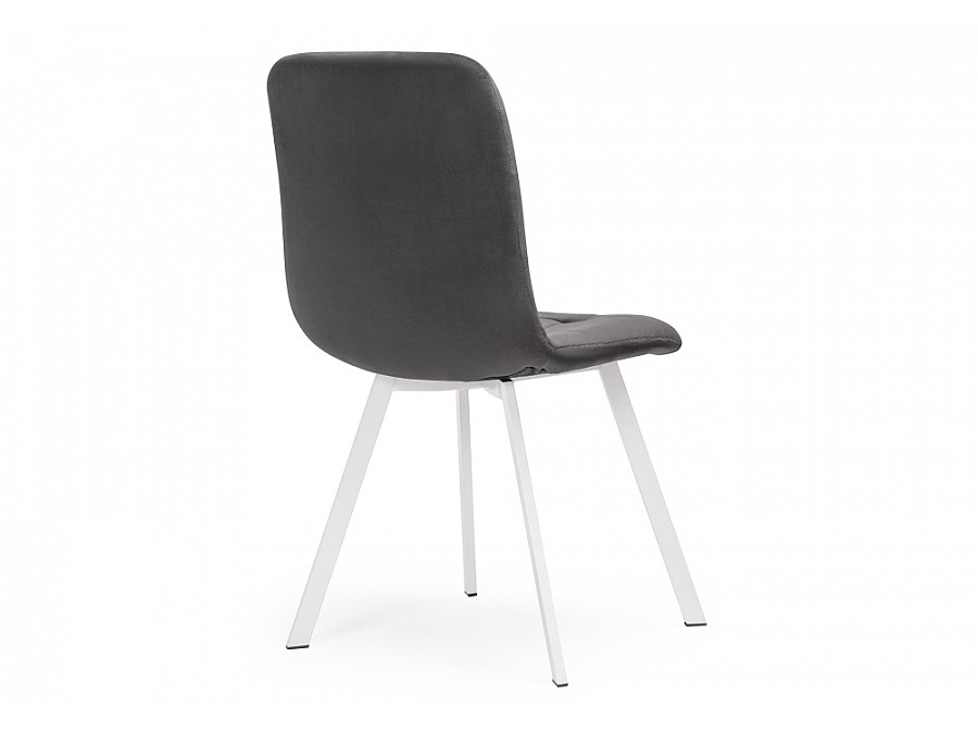 Стул на металлокаркасе Bruk dark gray / white