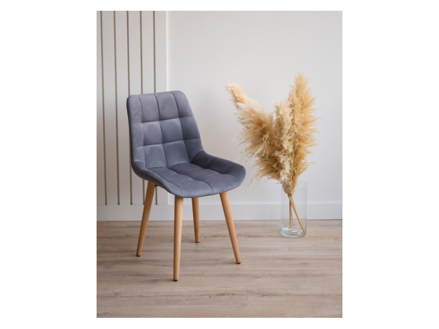 Челси 360 темно-серый (zd 995) / светлое дерево np