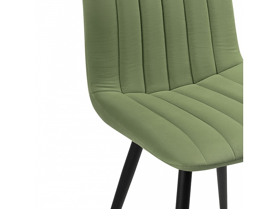 Стул на металлокаркасе Дани зеленый / черный