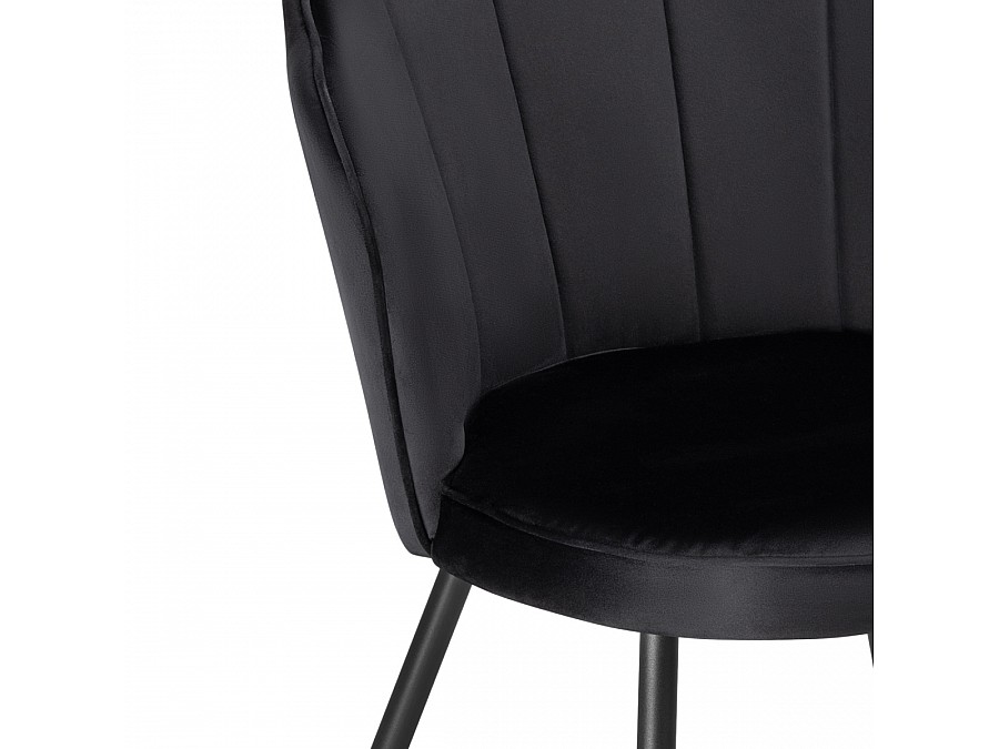 Стул на металлокаркасе Coral black