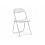 Стул на металлокаркасе Fold 1 складной white / white