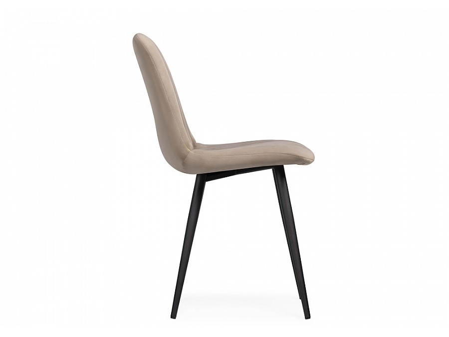 Стул на металлокаркасе Дани бежевый / черный