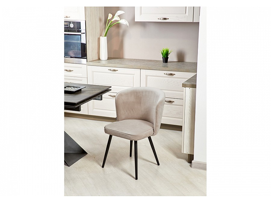 Стул на металлокаркасе Фрибур velutto 05 / черный