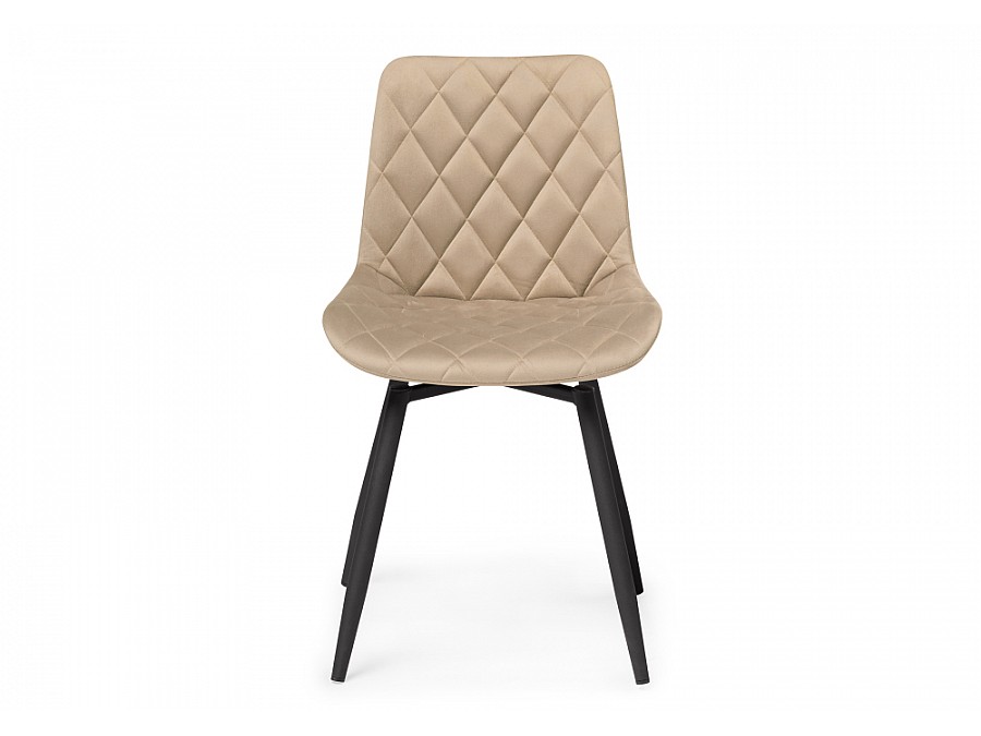 Стул на металлокаркасе Баодин К крутящийся бежевый / черный