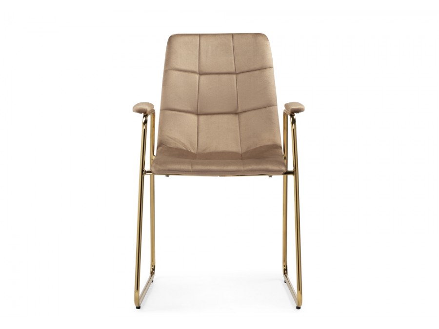 Стул на металлокаркасе Lana beige / gold