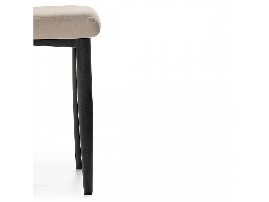 Стул на металлокаркасе Kora beige / black