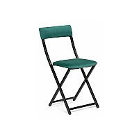 Стул на металлокаркасе Elevis зеленый / черный