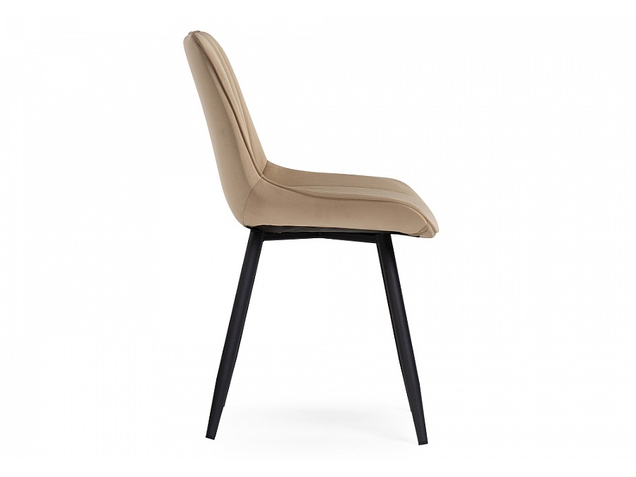 Стул на металлокаркасе Седа бежевый / черный