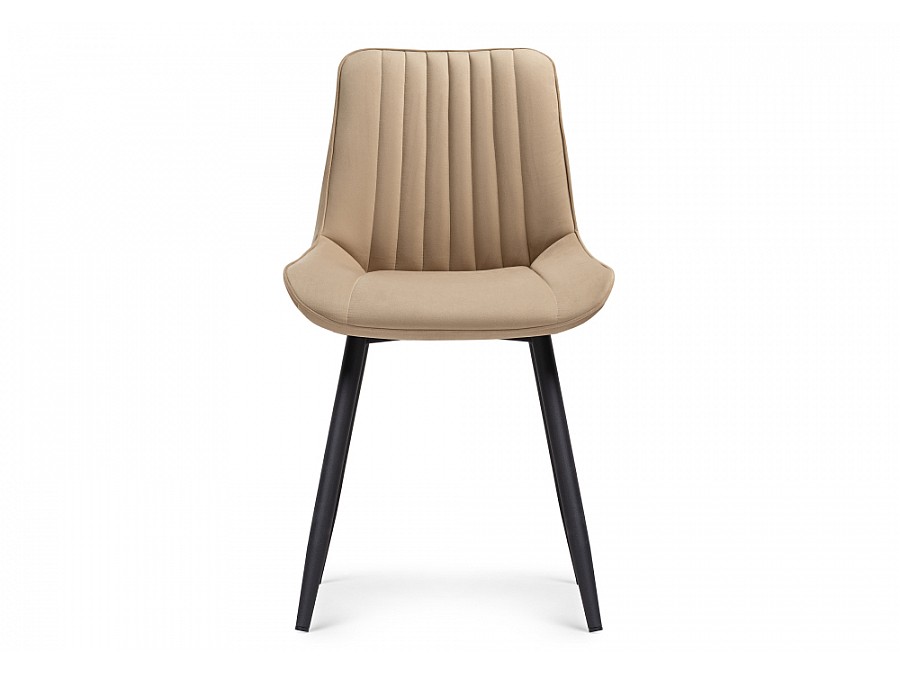 Стул на металлокаркасе Седа бежевый / черный