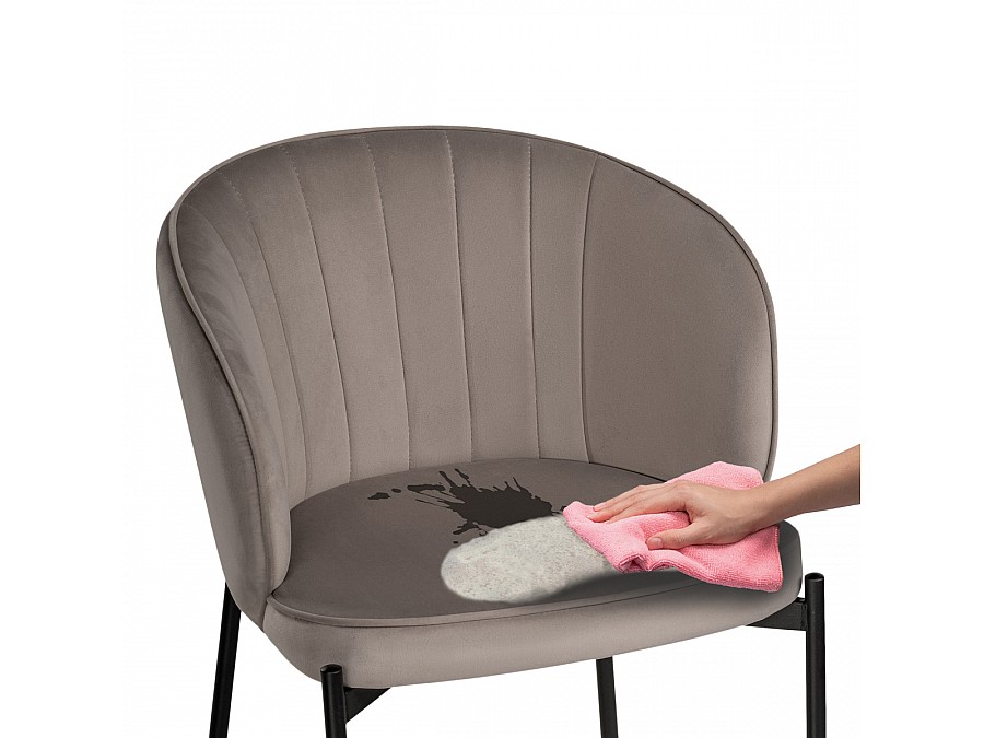 Стул на металлокаркасе Нейл дымчатый / черный