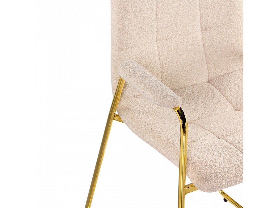 Стул на металлокаркасе Lana cream / gold