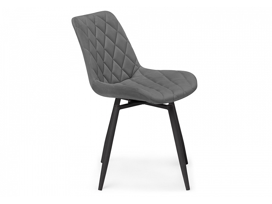 Стул на металлокаркасе Баодин К крутящийся темно-серый / черный