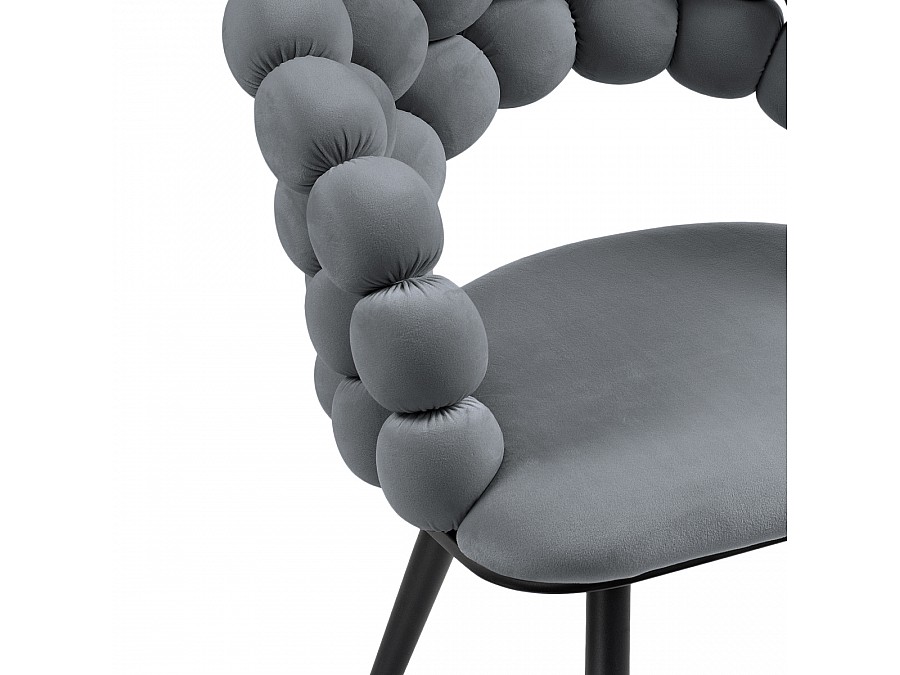 Стул на металлокаркасе Ball dark gray / black