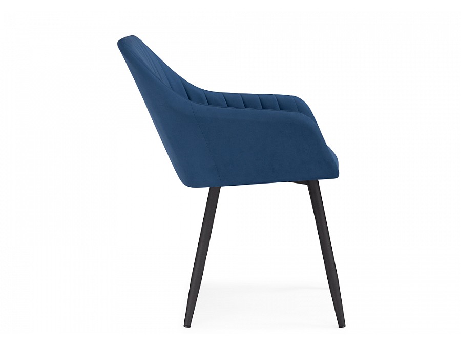 Стул на металлокаркасе Слэм крутящееся синее / черное