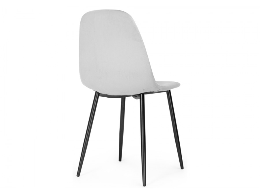 Стул на металлокаркасе Lilu light grey / black