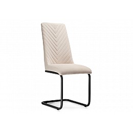 Стул на металлокаркасе Лулла бежевый / черный