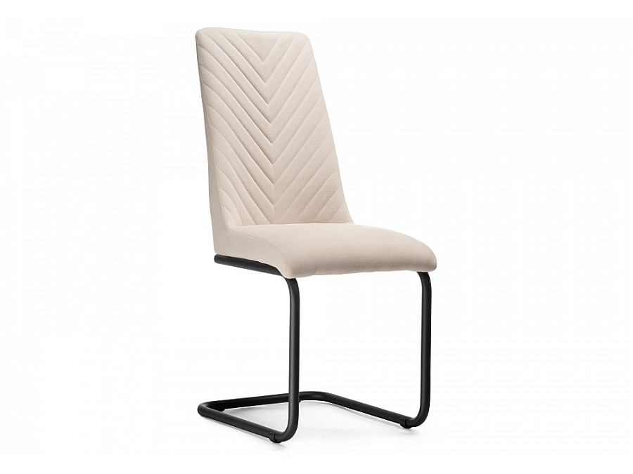 Стул на металлокаркасе Лулла бежевый / черный