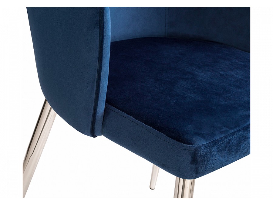 Стул на металлокаркасе Benza dark blue