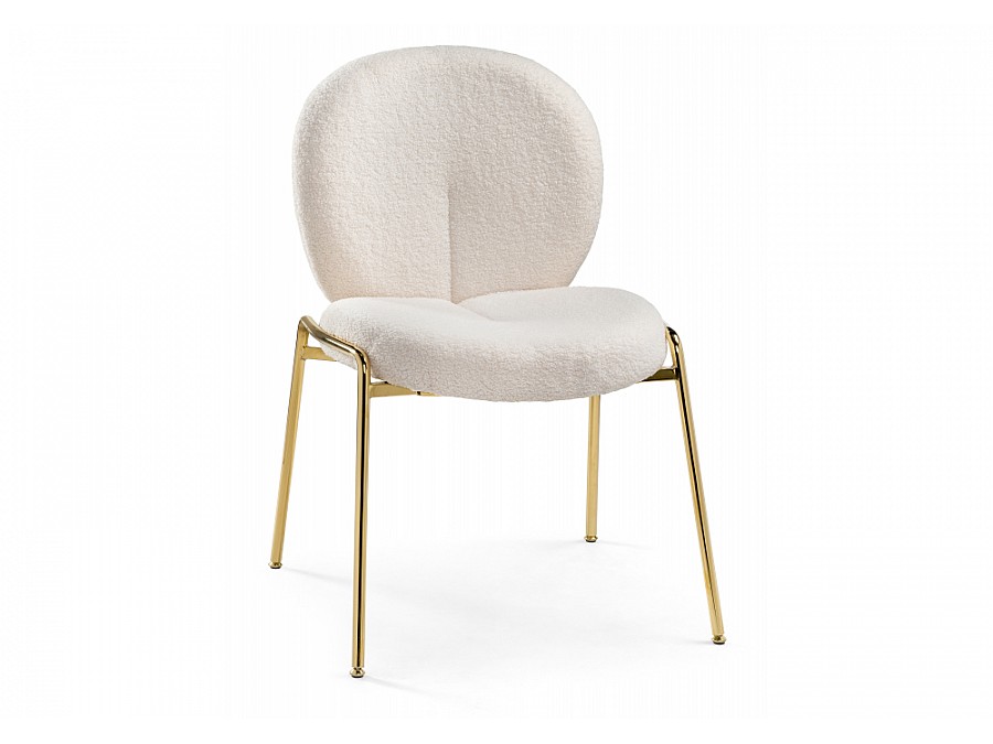 Стул на металлокаркасе Kalipso 1 white / gold