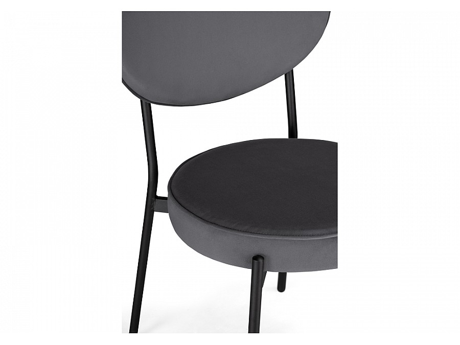Стул на металлокаркасе Ройс антрацитовый / черный
