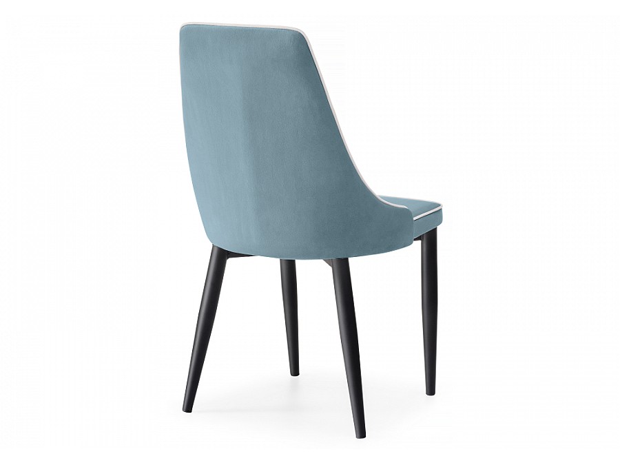 Стул на металлокаркасе Kora 1 light blue / white / black