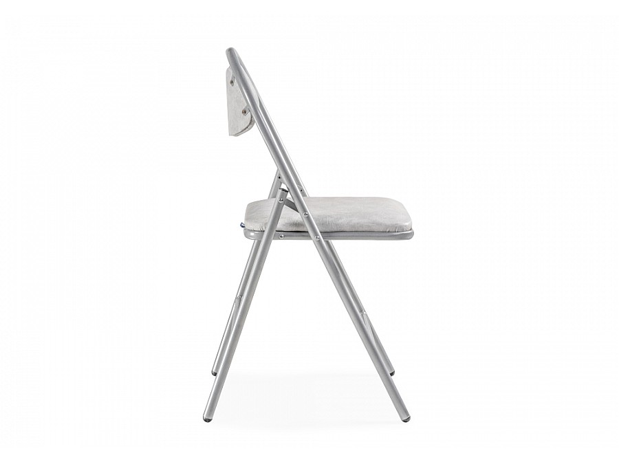 Стул на металлокаркасе Gikat белый мрамор / светлый мусс