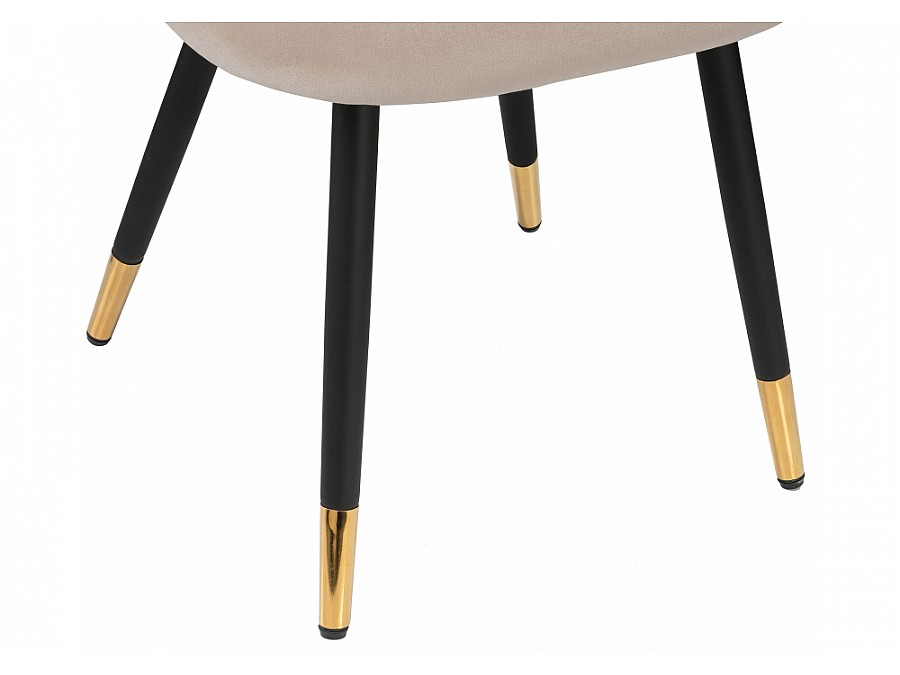 Стул на металлокаркасе Gabi beige / black / gold