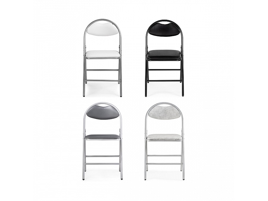 Стул на металлокаркасе Gikat черный / темный мусс