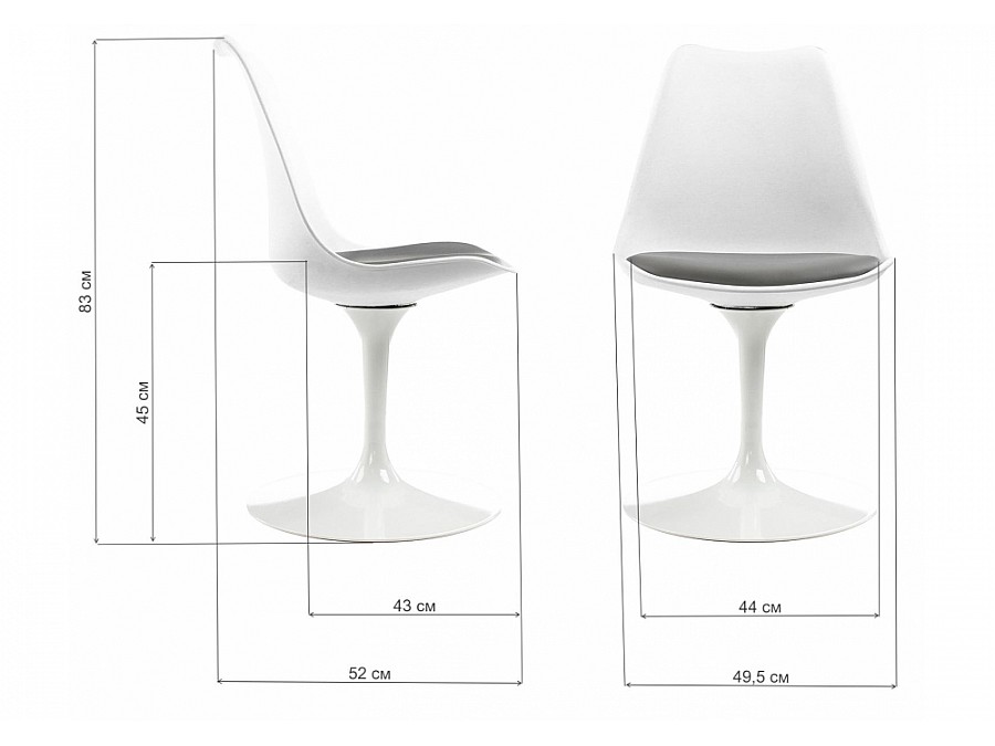 Tulip белый / серый