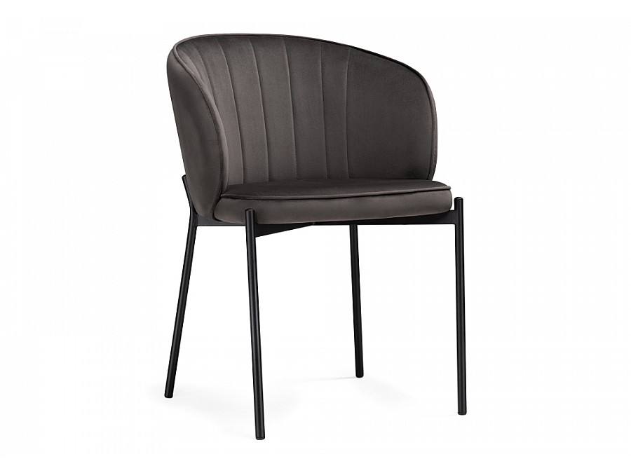 Стул на металлокаркасе Нейл серый / черный