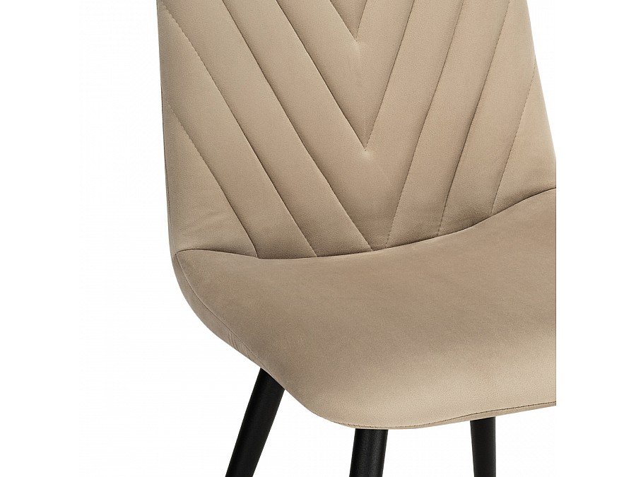 Стул на металлокаркасе Ральф бежевый / черный