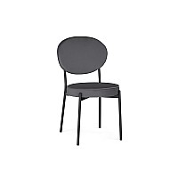 Стул на металлокаркасе Ройс антрацитовый / черный