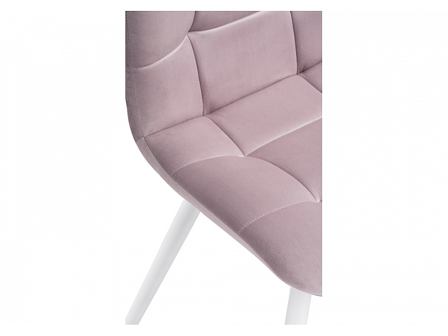 Стул на металлокаркасе Чилли К розовый / белый