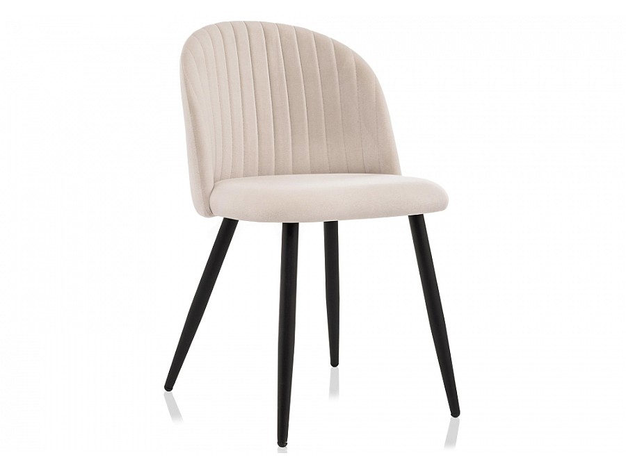 Стул на металлокаркасе Gabi 1 beige / black