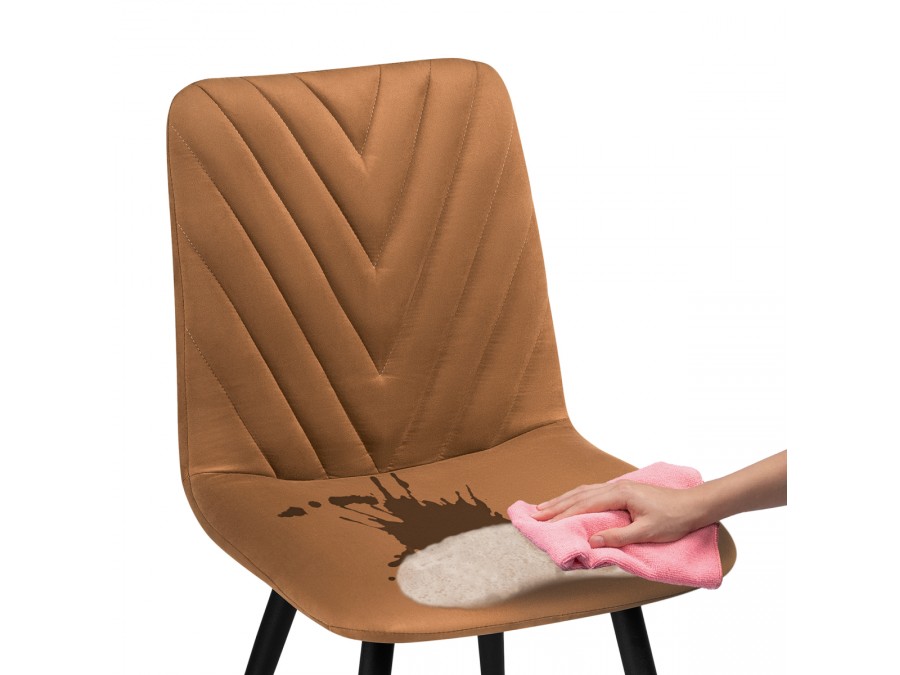 Стул на металлокаркасе Ральф кирпичный / черный