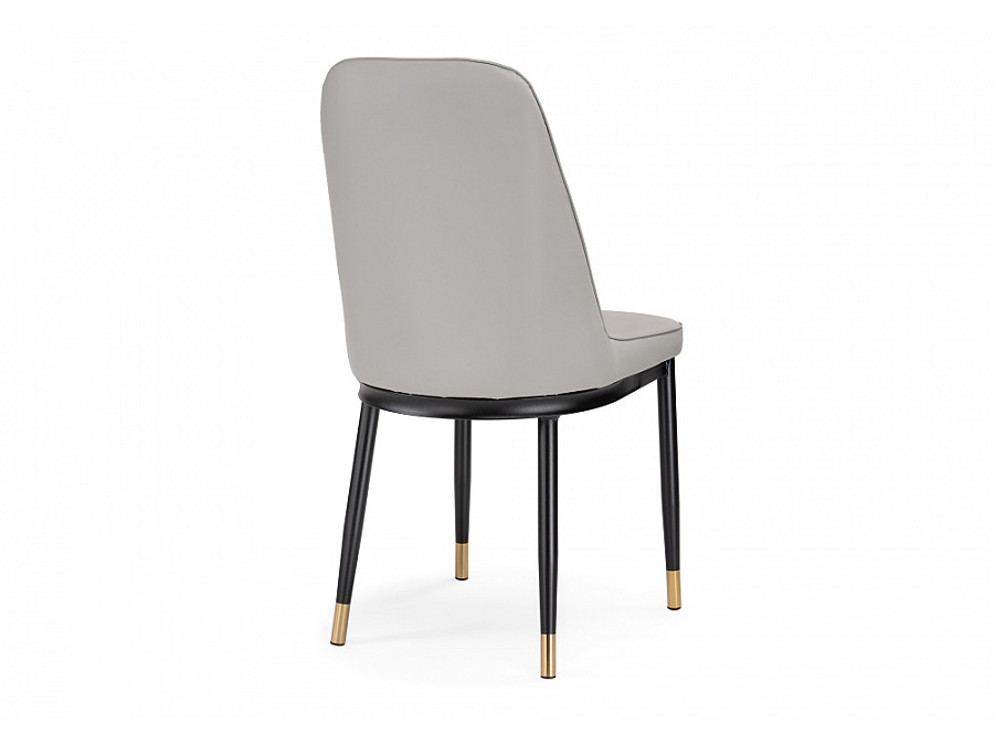 Стул на металлокаркасе Flor light gray / black