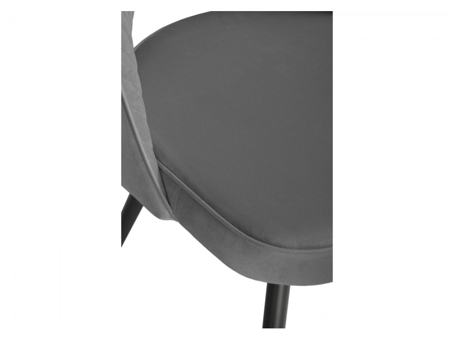 Стул на металлокаркасе Сандвикен черный / velutto 32