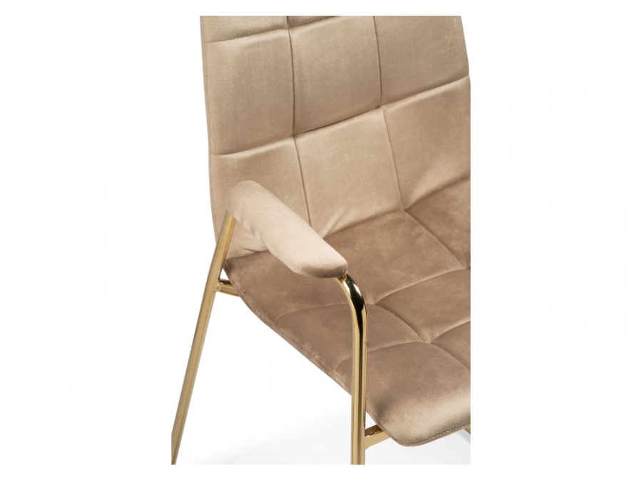 Стул на металлокаркасе Lana beige / gold