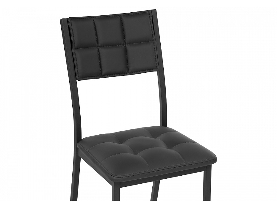 Стул на металлокаркасе Бекал черный / матовый черный