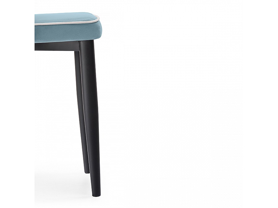 Стул на металлокаркасе Kora 1 light blue / white / black