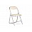 Стул на металлокаркасе Fold 1 складной beige / chrome
