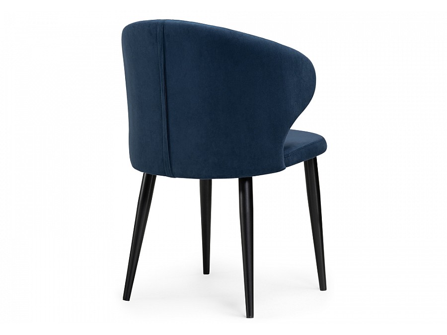 Стул на металлокаркасе Алсисар темно-синий / черный