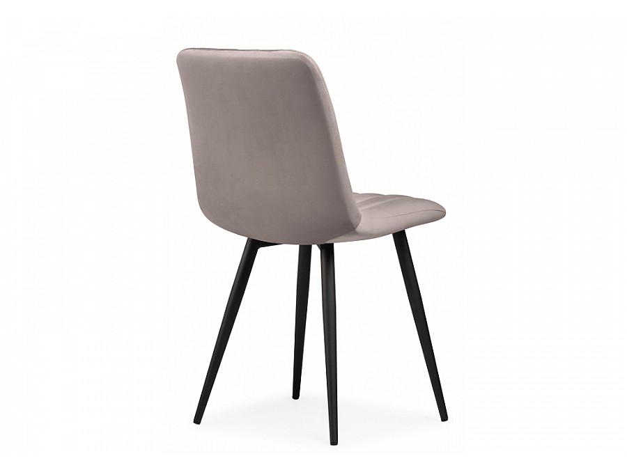 Стул на металлокаркасе Дани латте велюр velutto 08 / черный