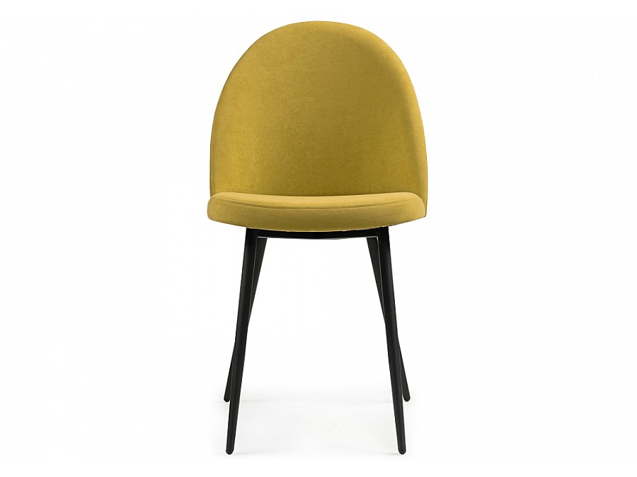 Стул на металлокаркасе Дагрун горчичный / черный