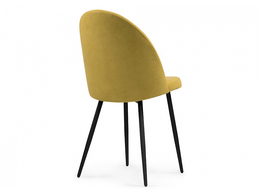 Стул на металлокаркасе Дагрун горчичный / черный