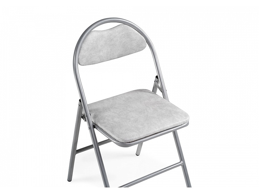 Стул на металлокаркасе Gikat белый мрамор / светлый мусс