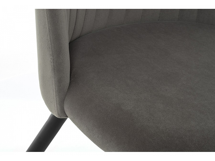 Стул на металлокаркасе Gabi 1 dark gray / black