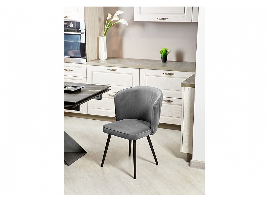 Стул на металлокаркасе Фрибур velutto 32 / черный