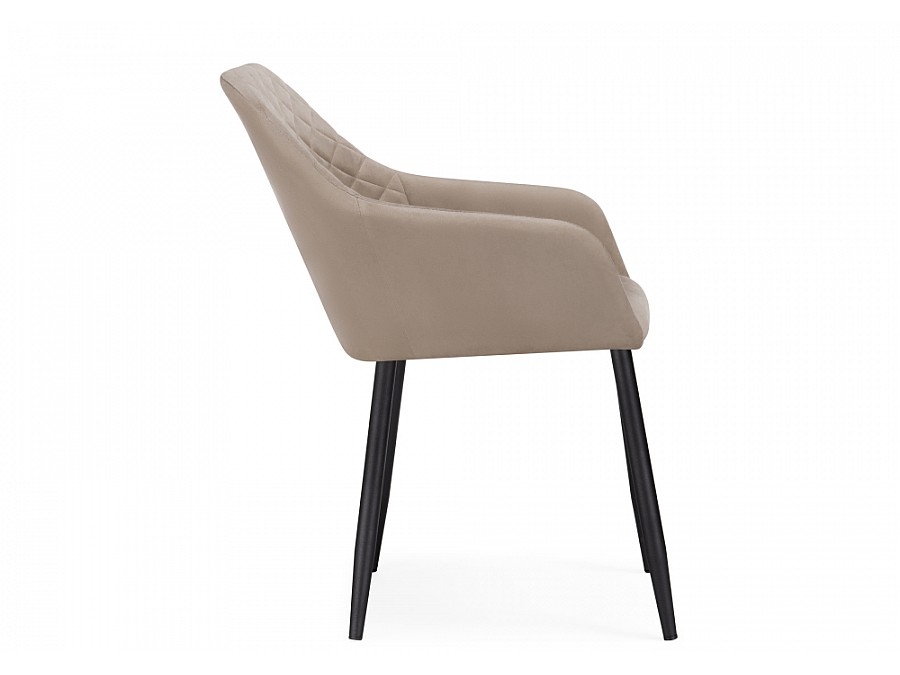 Стул на металлокаркасе Стив черный / бежевый