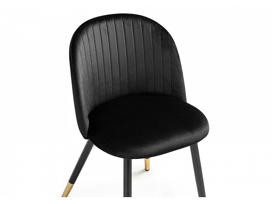 Стул на металлокаркасе Gabi black / black / gold